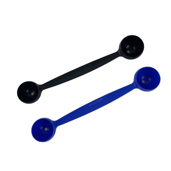 Tupperware Melon Baller #1333 Kitchen Gadget Scoop Blue Black Lot of 2 - Picture 2 of 4